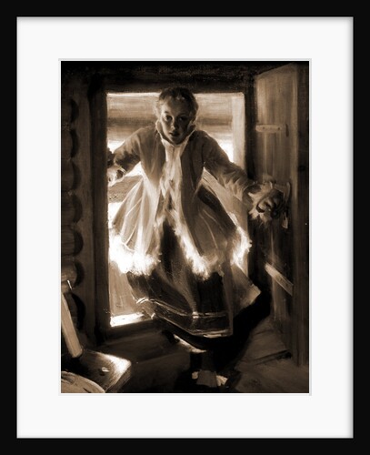 In the loft door by Anders Zorn