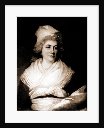 Sarah Franklin Bache, head and shoulders portrait by John Hoppner