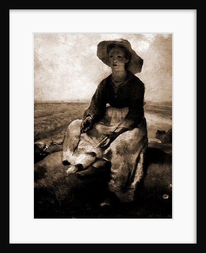 Shepherdess by Jean Francois Millet