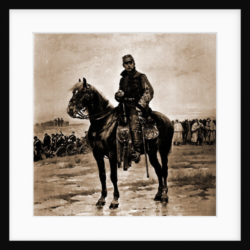 A mounted officer by Jean Baptiste Edouard Detaille