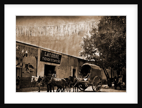 Mexico, pulqueria and carreta by William Henry Jackson