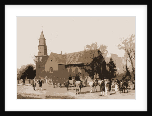 Old Bruton Church in the time of Lord Dunmore by Alfred Wordsworth Thompson