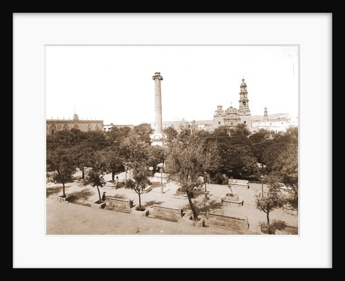 Plaza de Armas, Aguascalientes, Mexico by William Henry Jackson
