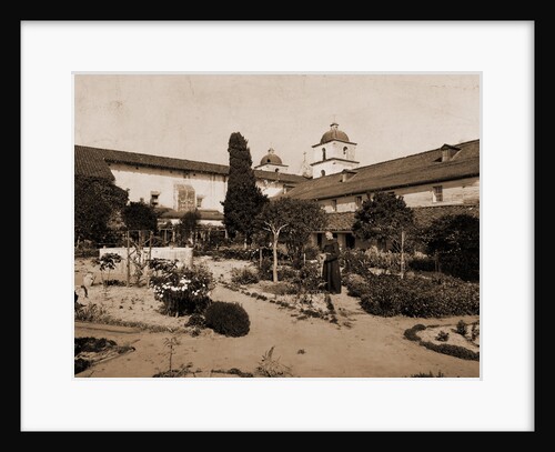Mission Santa Barbara, California by William Henry Jackson