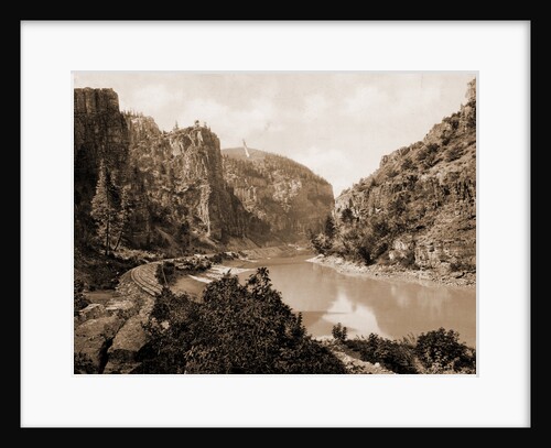 Canyon of Eagle River, west entrance, Colorado, Jackson, William Henry, 1843-1942, Canyons, Rivers, United States, Colorado, Eagle River, 1899, Echo Cliffs, Grand River Canon, Colorado by William Henry Jackson