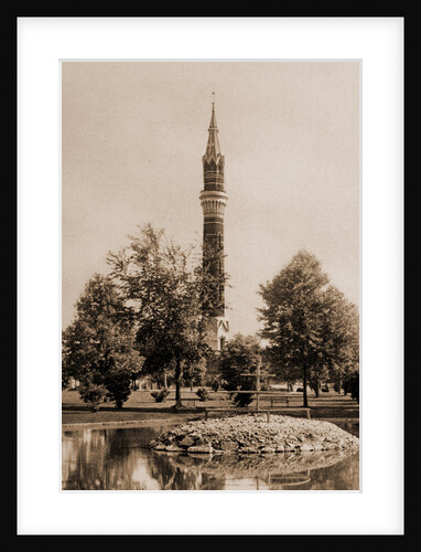 Tower from the lake, Water Works Park by Anonymous