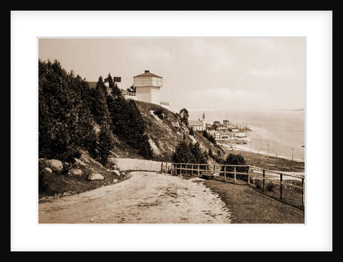 Old Block House Fort Mackinac and harbor, Mackinac Island by Anonymous