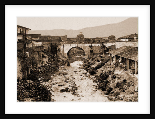 Mexico, view from bridge by William Henry Jackson