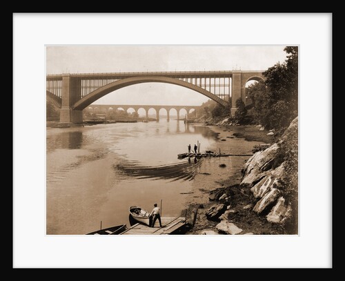 High Bridge & Washington Bridge, Harlem River by William Henry Jackson