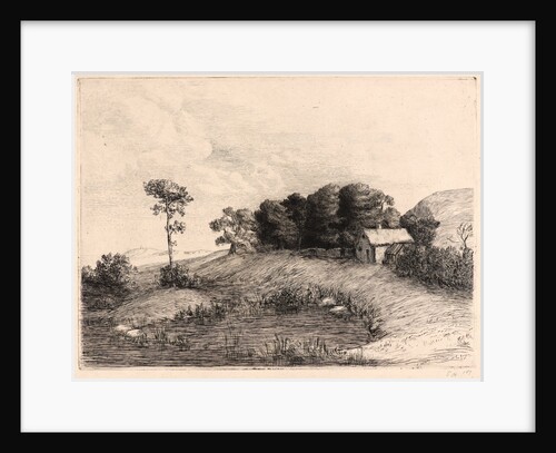 Le Paysage à la Mare by Alphonse Legros