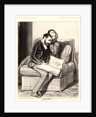 Les Etudiants de Paris, 19th century by Paul Gavarni