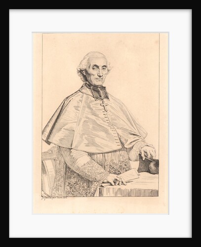 Portrait of Cardinal Gabriel Cortois de Pressigny, 1816 by Jean-Auguste-Dominique Ingres