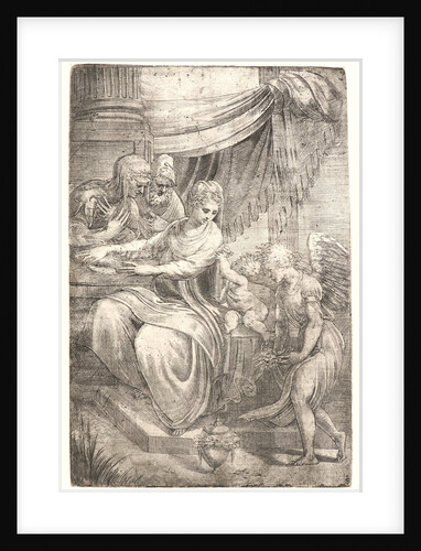 The Holy Family, 16th century by Andrea Schiavone