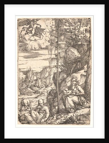 Rest on the Flight into Egypt, 16th century by Sebastiano de' Valentinis