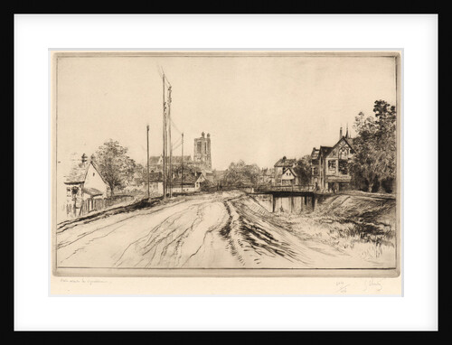 The Lock of the New Canal at Troyes (L'Ecluse du Nouveau Canal à Troyes), 1907 by Gustave Leheutre