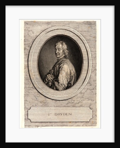 Portrait of the Poet, John Dryden, 1765 by Jean-Baptiste de Grateloup