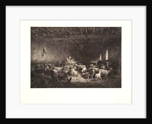 The Large Sheepfold (La Grande Bergerie), 1859 by Charles Émile Jacque