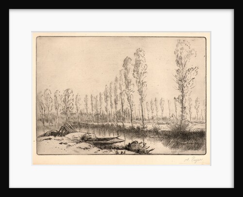 Près d'Amiens: Les Tourbières by Alphonse Legros