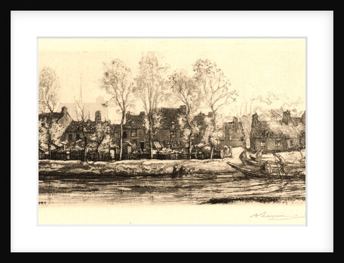 Bords de la Somme, Amiens, 1907 by Auguste Louis Lepère