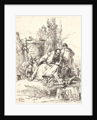 Seated Magician (Le Magician Assis et Observant des Cranes), 1737 by Giovanni Battista Tiepolo