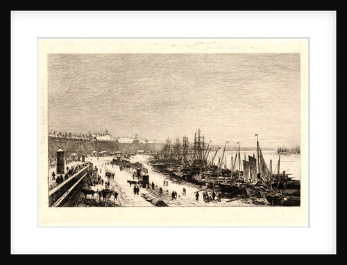 Bordeaux—Effects of Snow (Bordeaux—Effet de Neige), 1869 by Maxime Lalanne