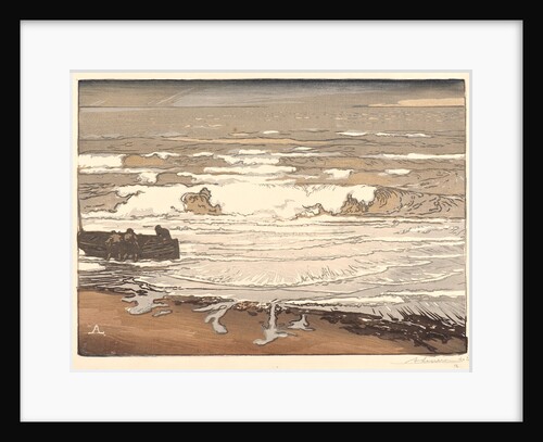 Les Larmes deferlent, Marée de Septembre, 1901, 1901 by Auguste Louis Lepère