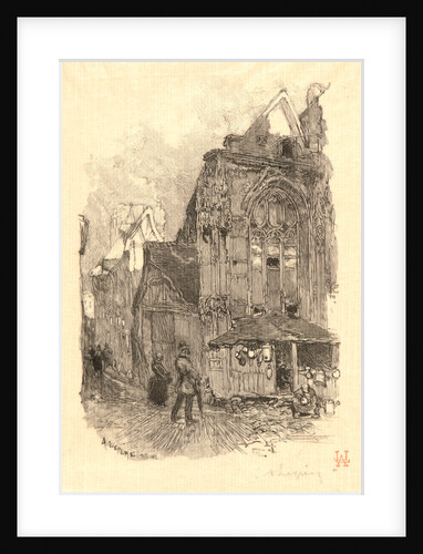 St.-Etienne-des-Tonneliers, Rouen, 1888 by Auguste Louis Lepère