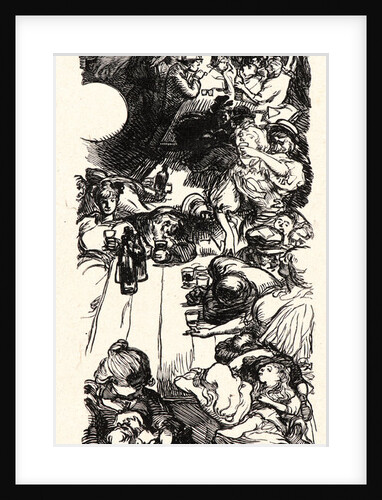 Le 14 Juillet a Belleville, 2 heures du matin, 1897 by Auguste Louis Lepère