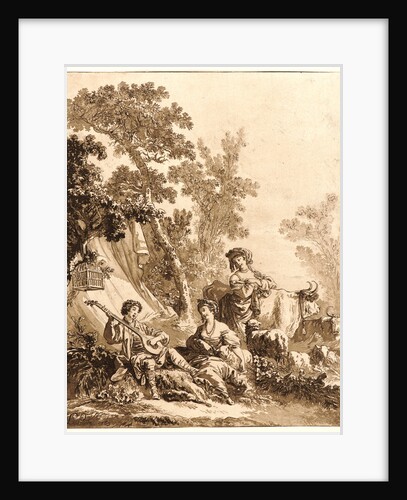 Rustic Recreation (La Récréation Champêtre), 1769 by Jean-Baptiste Le Prince