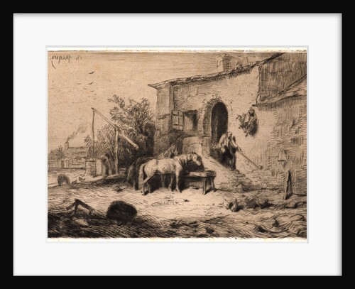 The Inn (Auberge), 1848 by Charles Émile Jacque