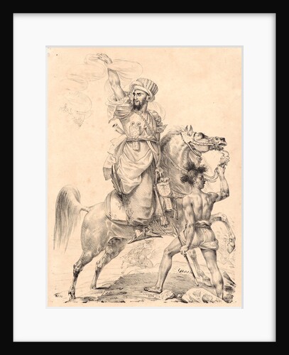 Chief of the Mamelucks on Horseback Calling for Help (Chef de Mamelucks a Cheval appelant du secours), 1817 by Antoine-Jean Gros