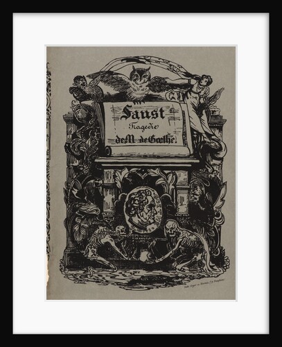 Faust: portfolio cover (front), 1828 by Eugène Delacroix