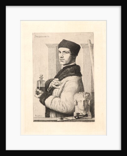 Portrait of Bracquemond in 1852, 1852 by Paul-Adolphe Rajon