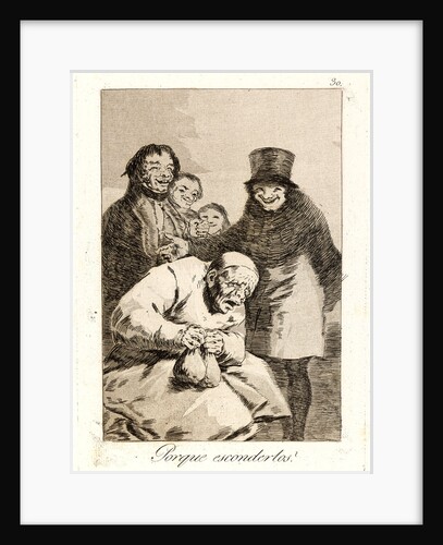 Porque esconderlos? (Why hide them?), 1796-1797 by Francisco de Goya
