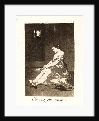 Por que fue sensible. (Because she was susceptible.), 1796-1797 by Francisco de Goya
