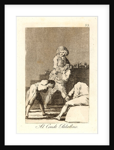 Al Conde Palatino. (To the Count Palatine or Count of the Palate), 1796-1797 by Francisco de Goya