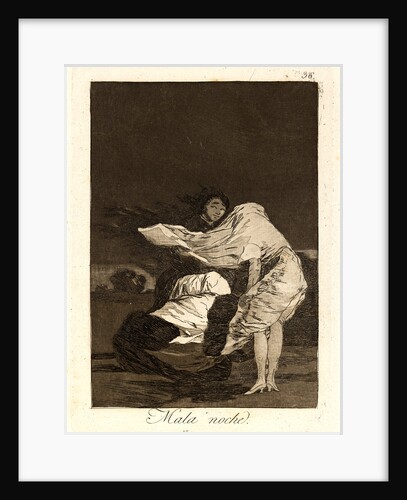 Mala noche. (A bad night.), 1796-1797 by Francisco de Goya