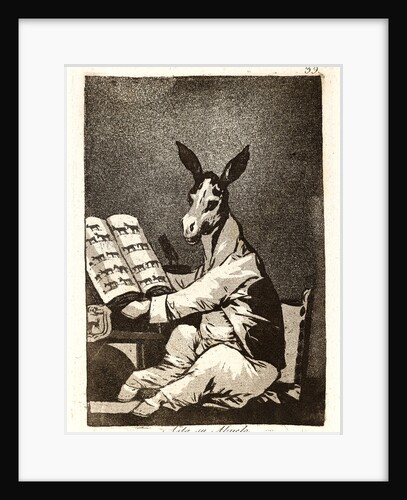 Asta su Abuelo. (And so was his grandfather.), 1796-1797 by Francisco de Goya