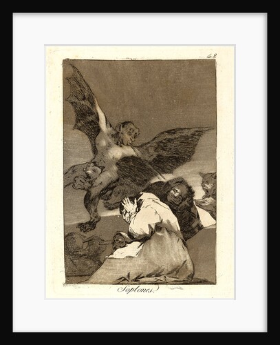 Soplones. (Tale-bearers-Blasts of wind), 1796-1797 by Francisco de Goya