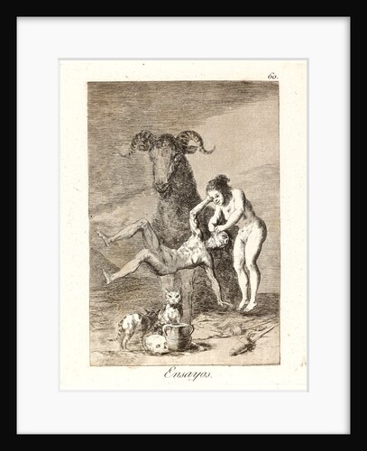 Ensayos. (Trials.), 1796-1797 by Francisco de Goya