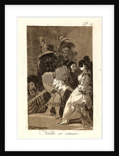 Nadie se conoce. (Nobody knows himself.), 1796-1797 by Francisco de Goya