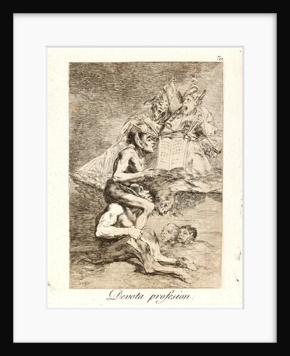Devota profesion. (Devout profession.), 1796-1797 by Francisco de Goya