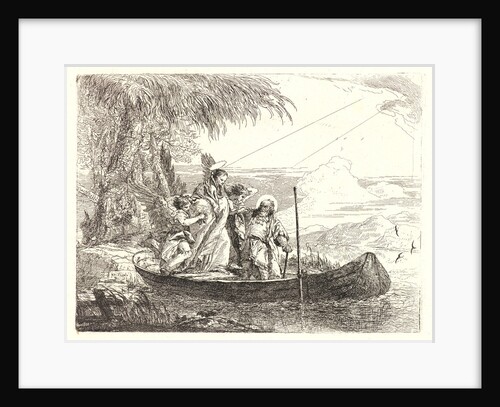 The Madonna, Child and Angels Entering the Boat, 1750-1753 by Giovanni Domenico Tiepolo