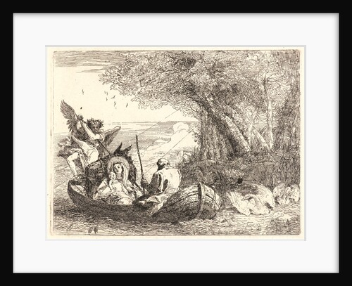 The Holy Family Being Ferried across the River, 1750-1753 by Giovanni Domenico Tiepolo