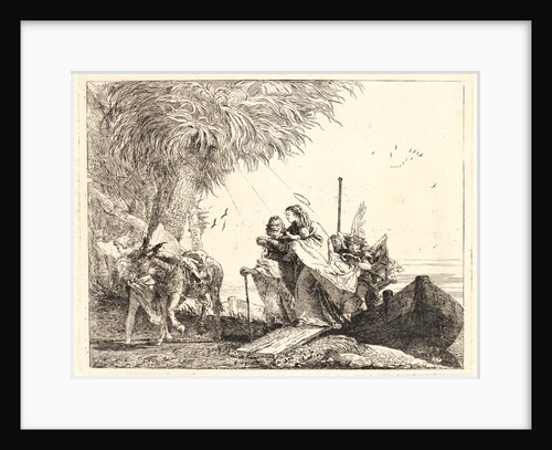 The Holy Family Disembarking, 1750-1753 by Giovanni Domenico Tiepolo