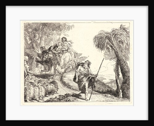 The Flight with Joseph in the Foreground, 1752 by Giovanni Domenico Tiepolo