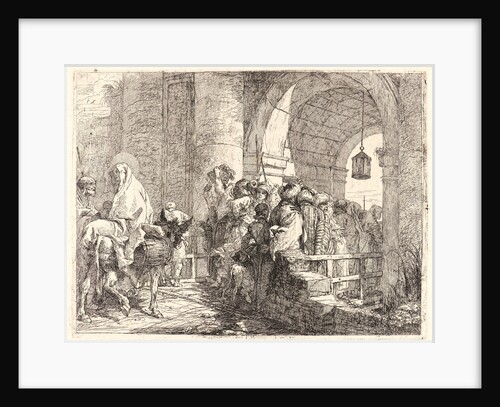 The Holy Family Arriving at a City Gate, 1750-1753 by Giovanni Domenico Tiepolo