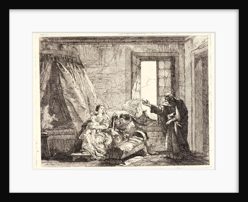 Joseph Relays to Mary God's Command to Flee, 1750-1753 by Giovanni Domenico Tiepolo