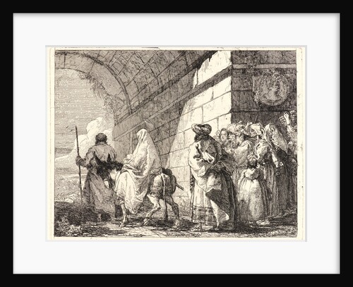 The Holy Family Passes under a City Arch, 1750-1753 by Giovanni Domenico Tiepolo
