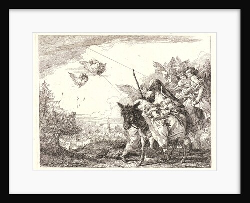Joseph, Standing, Adores the Child, 1750-1753 by Giovanni Domenico Tiepolo